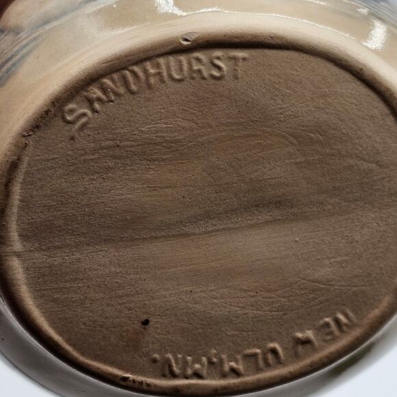 Adorable Holiday Snowman Pitcher - Sandhurst (MN) Stoneware Pottery Collectible - Picture 8 of 10